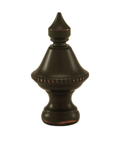 B&P Lamp Cup Shaped Finial - Oiled Bronze Finish Base Only For Lamp Restoration
