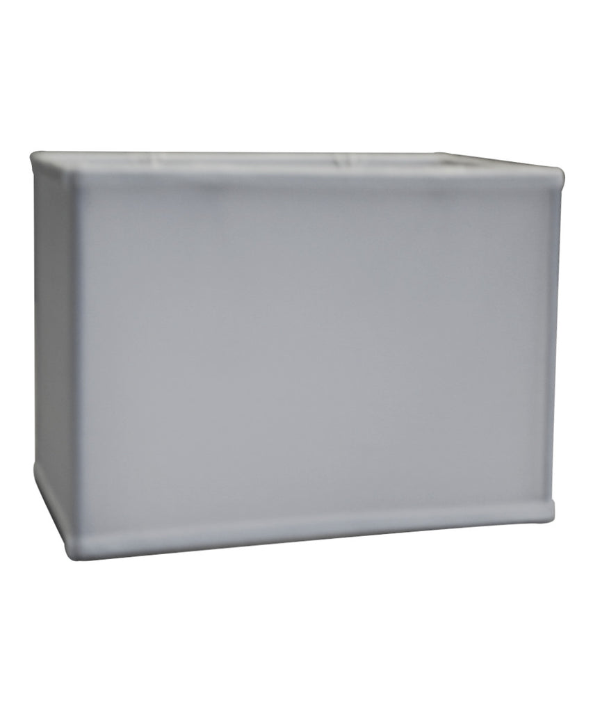 Rectangular Drum Lampshade (6.5x12) (6.5x12) x 9" White