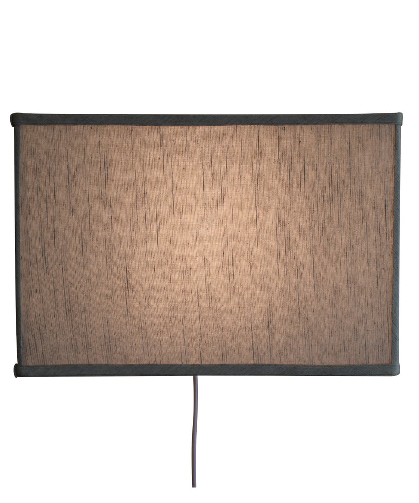 Floating Shade Plug-In Wall Light Textured Oatmeal (10x16) (10x16) x 11