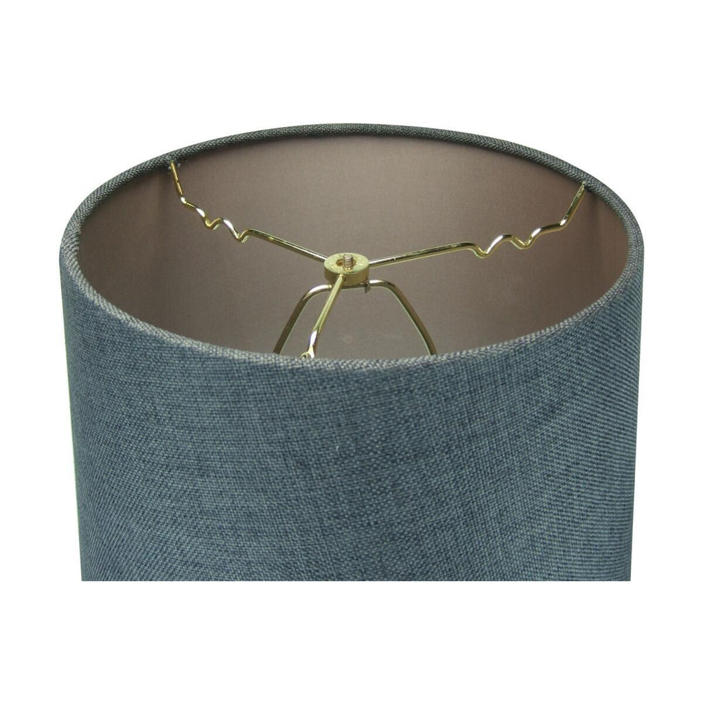 14"w 1-Light Plug-In Swag Pendant Lamp Granite Gray