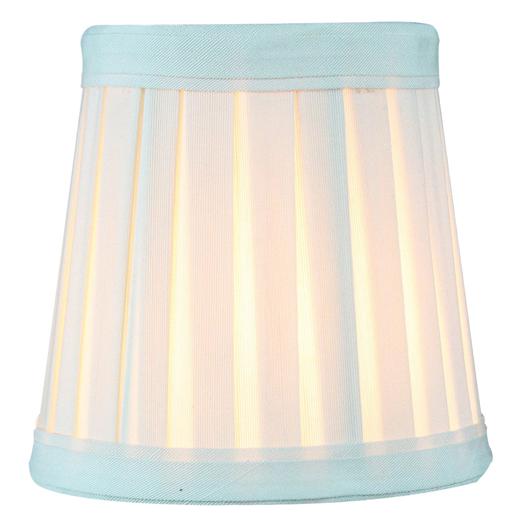 3x4x4 Crisp Linen Pleated Clip-on Candelabra Lampshade