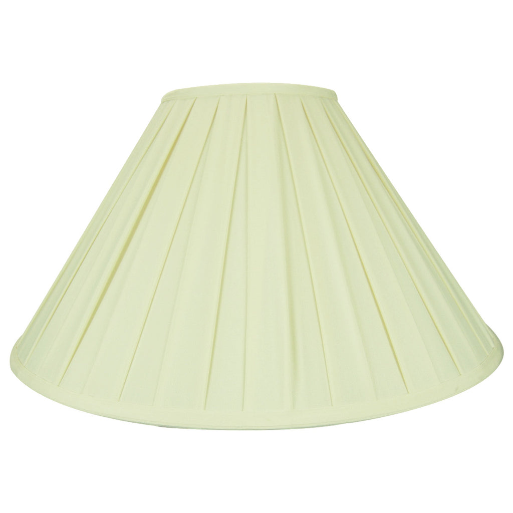 7x20x12 Eggshell Softback Box Pleat Coolie with Linen White Liner