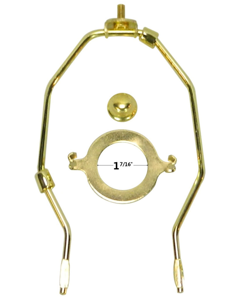 13x16x11 SLIP UNO FITTER Bavarian Gray Fabric Floor Lampshade, Silver liner