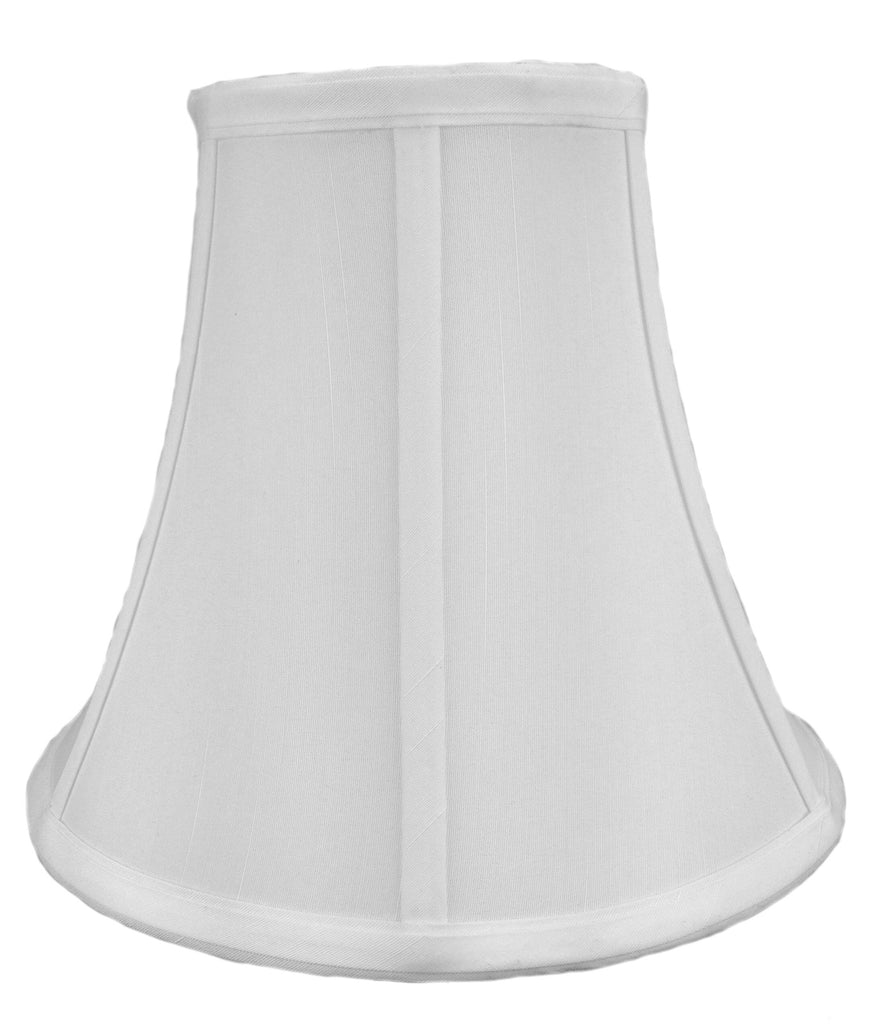 5x10x8.5 White Bell Shantung Shade