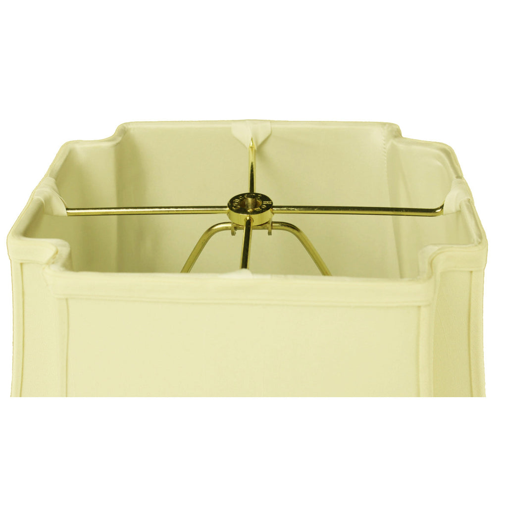 9x16x13 Eggshell with Off-White Liner Lampshade