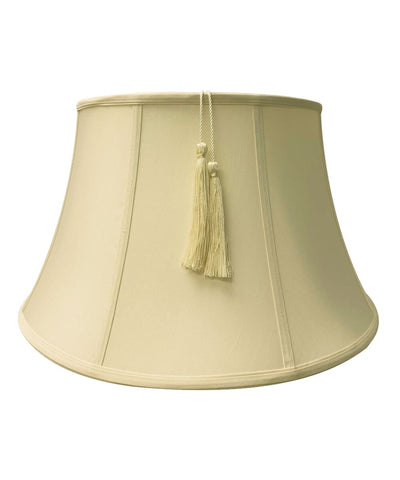 13x19x11 Floor Shantung Lamp Shade Tassel Eggshell