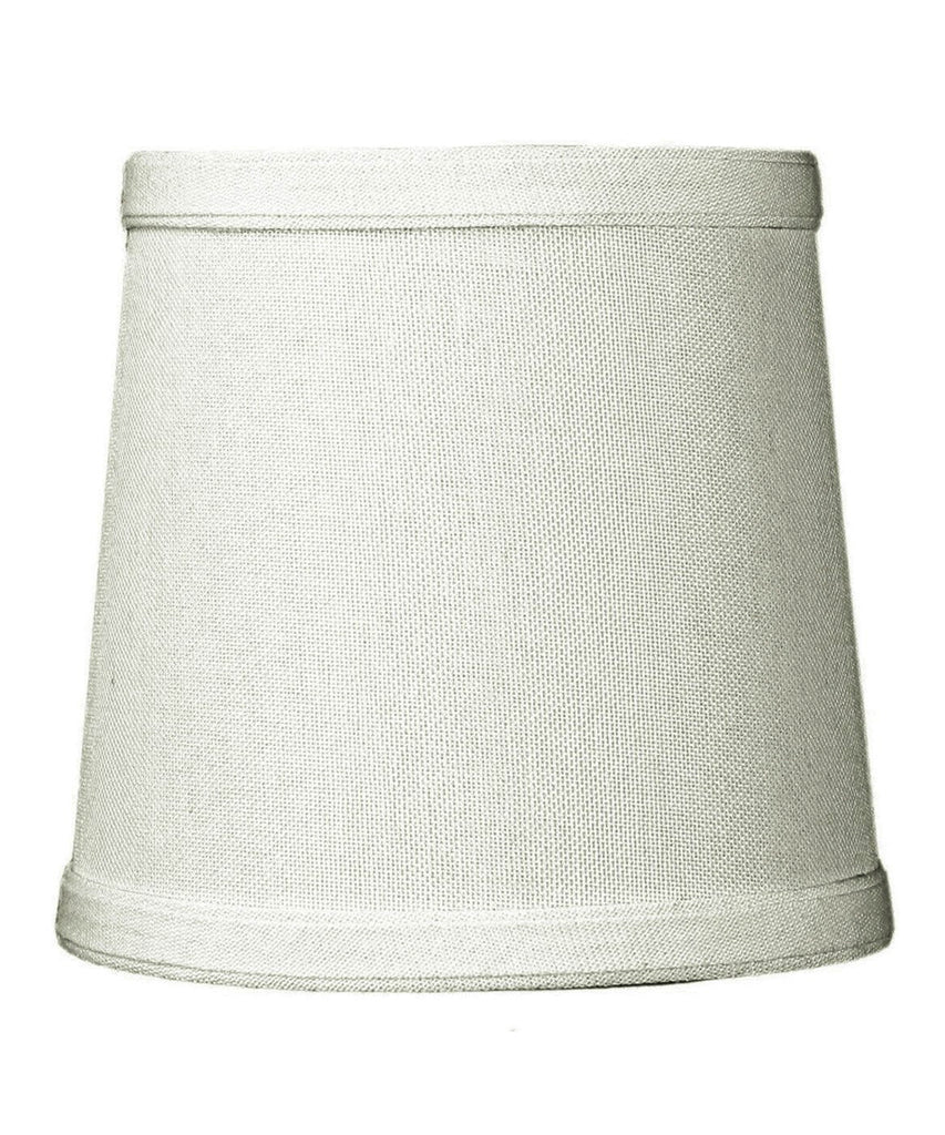 5x6x5 Light Oatmeal Linen Drum Chandelier Clip-On Lampshade