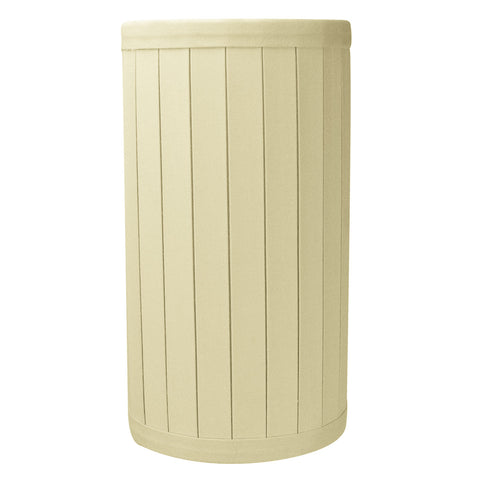 4.5x4.5x8.38 Hardback UNO Crisp Pleat Drum Lamp Shade Eggshell