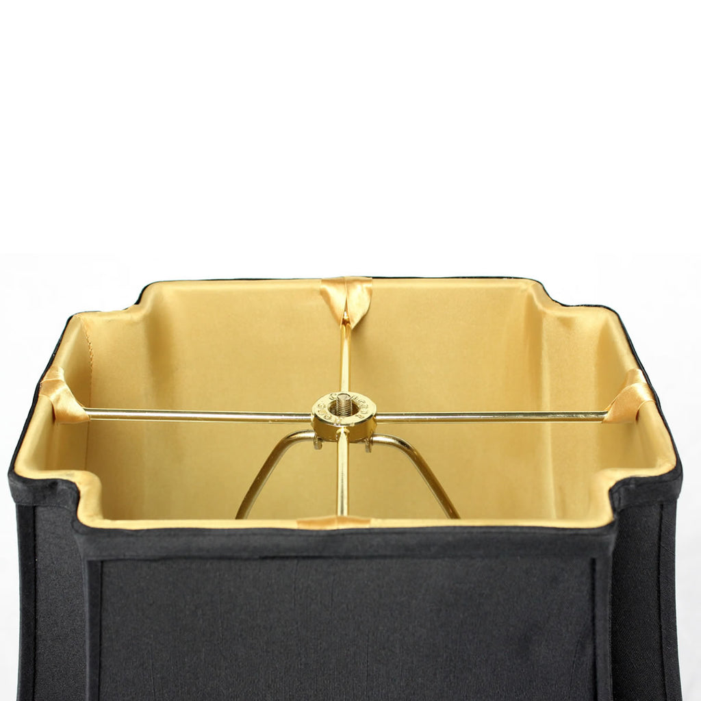 9x16x13 Black with Gold Liner Lampshade