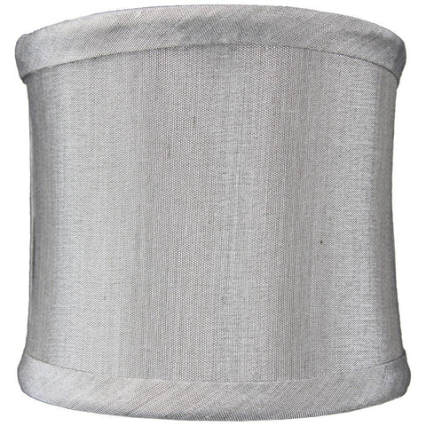 4x4x4 Crisp Shantung Clip-On Sconce  Half-Shell Lamp shade Grey
