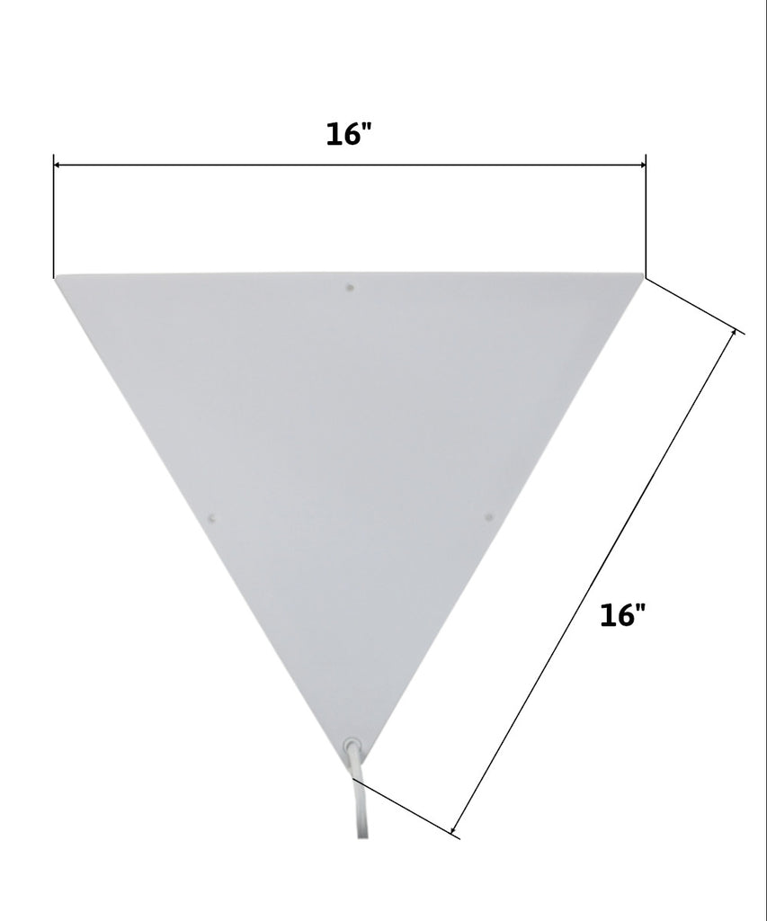Beacon Triangle Corner Light, Plug-In 17' Cord, White