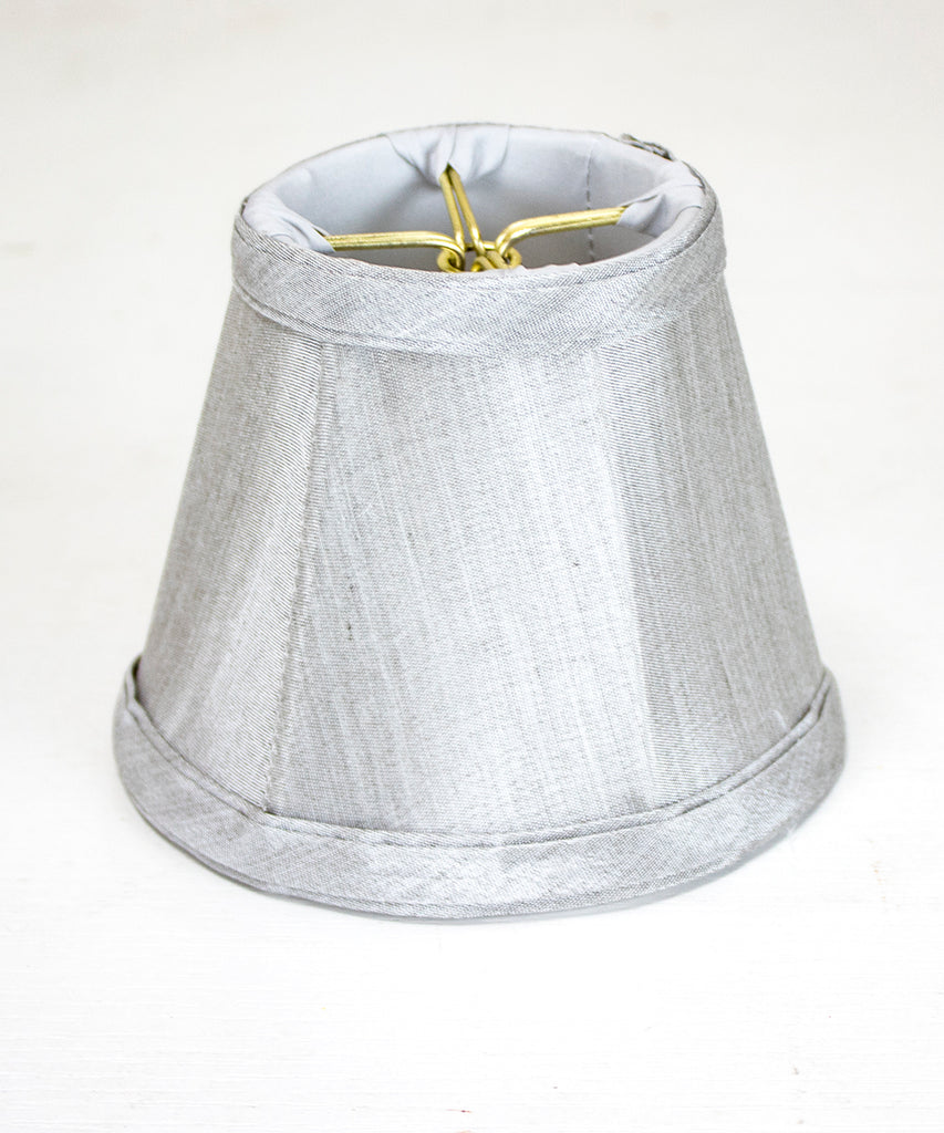 3x5x4 Gray Stretch Clip-On Candlelabra Clip-On Lamp shade