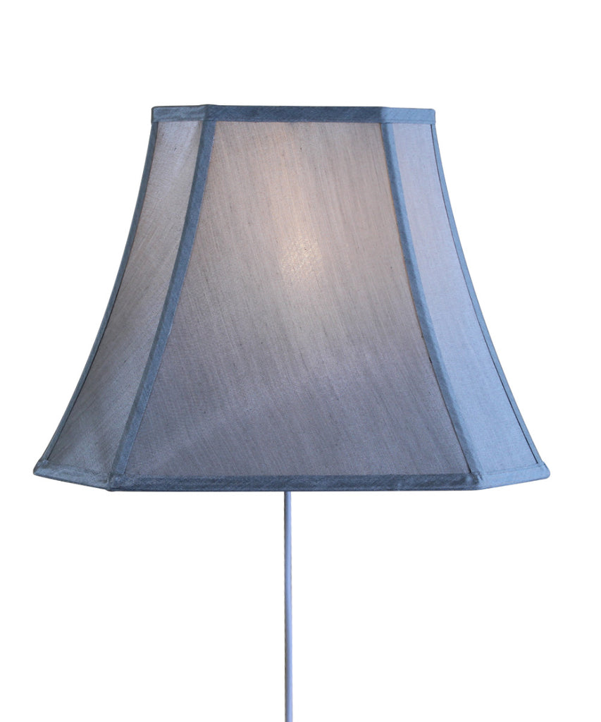 Floating Shade Plug-In Wall Light Gray 9x16x12
