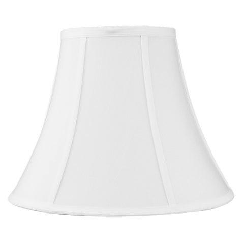 7x14x11 SLIP UNO FITTER White Bell Shantung Lampshade