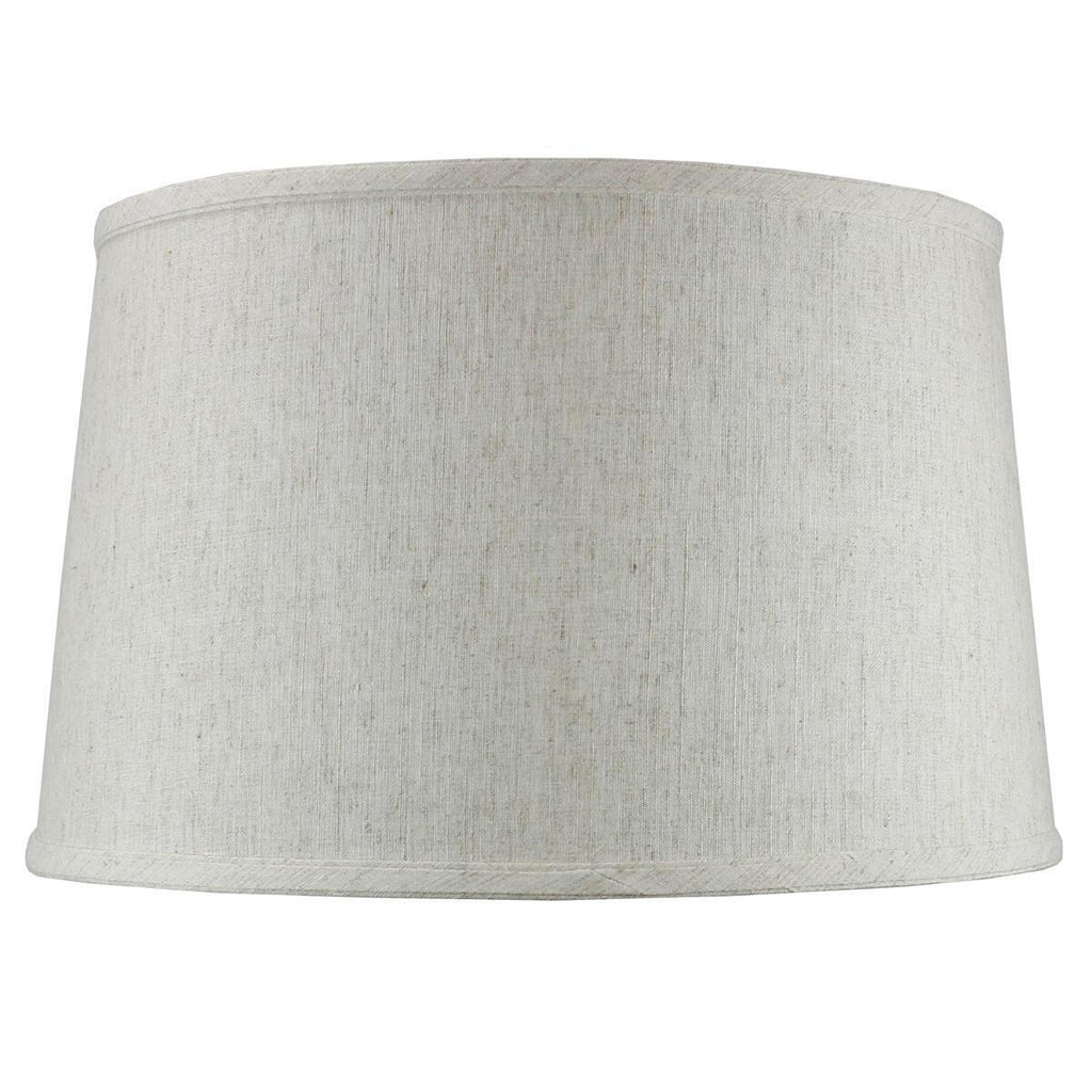 Shallow Drum 1 Light Swag Plug-In Pendant Hanging Lamp Textured Oatmeal