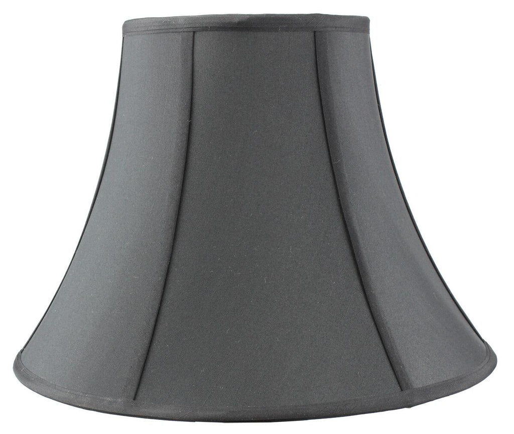 8x16x12 Bold Black with Gold Lining Bell Lamp shade