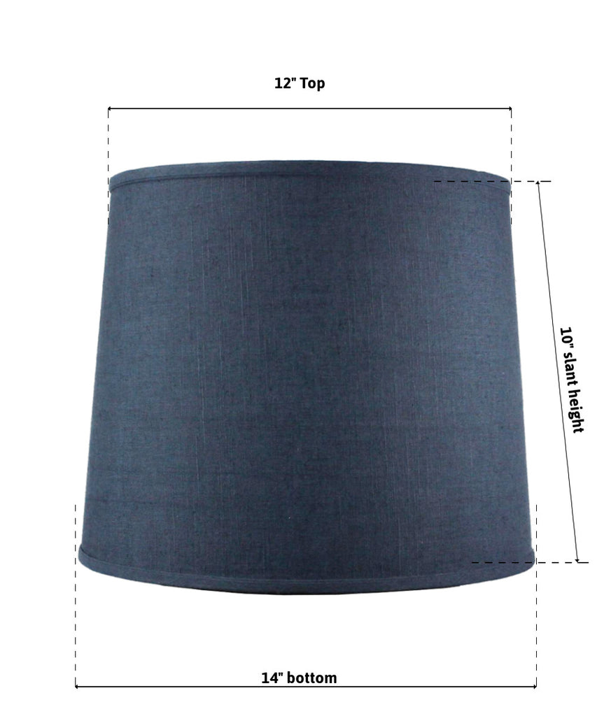 12x14x14 SLIP UNO FITTER Textured Slate Blue Drum Shade