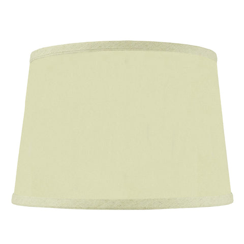 10x12x8 SLIP UNO FITTER Hardback Shallow Drum Lamp Shade Eggshell Fabric