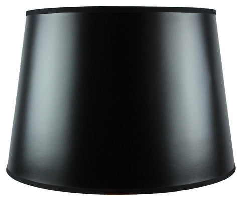 13x16x11 SLIP UNO FITTER Black Parchment Gold-Lined Floor Lampshade