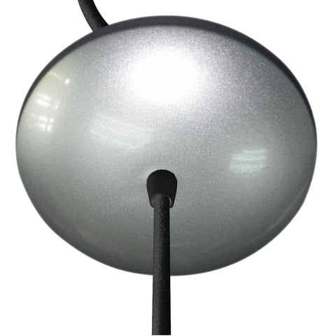 Silver Canopy Kit by Home Concept- Convert plug in swag pendant to hardwire ceiling light in seconds - Includes everything you need. Turn that temporary hanging light to a permanent fixture today