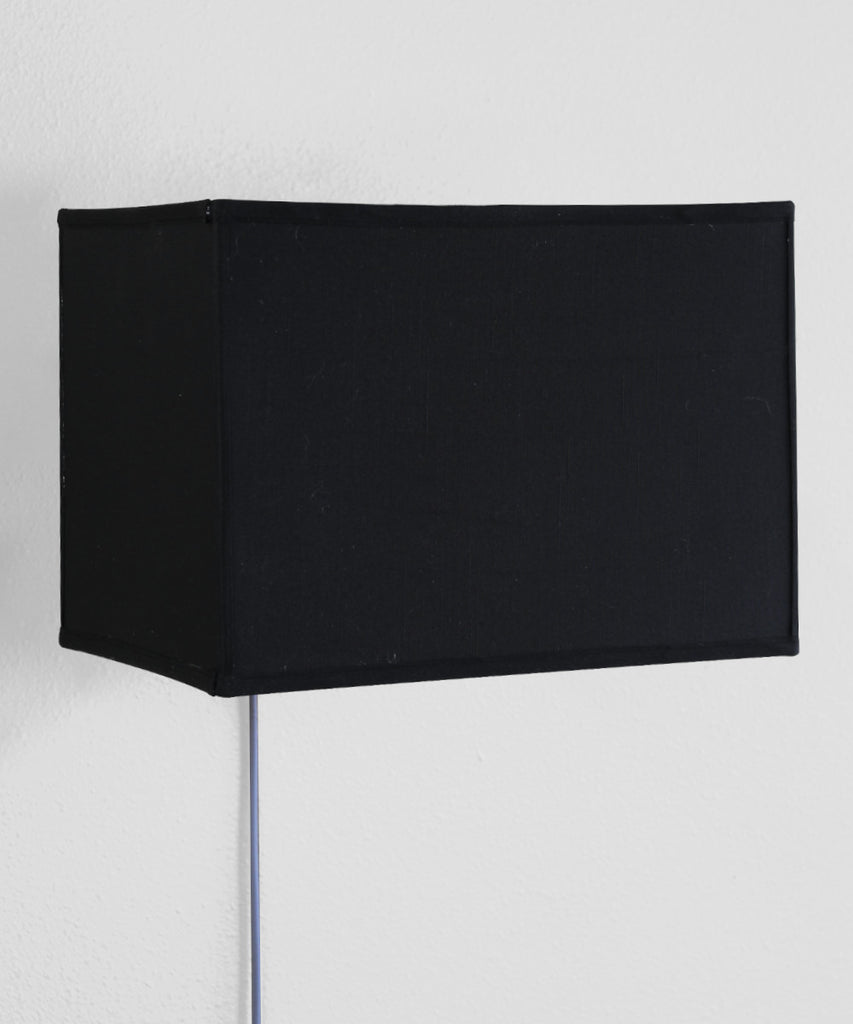 Floating Shade Plug-In Wall Light Black (16x10) (16x10) x 11