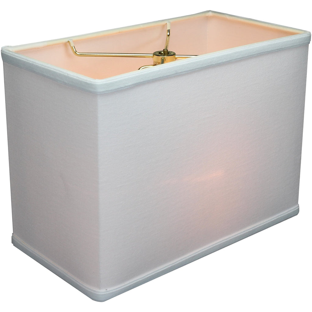 Rectangular 1 Light Swag Plug-In Pendant Hanging Lamp (6.5x12) (6.5x12) x 9" White
