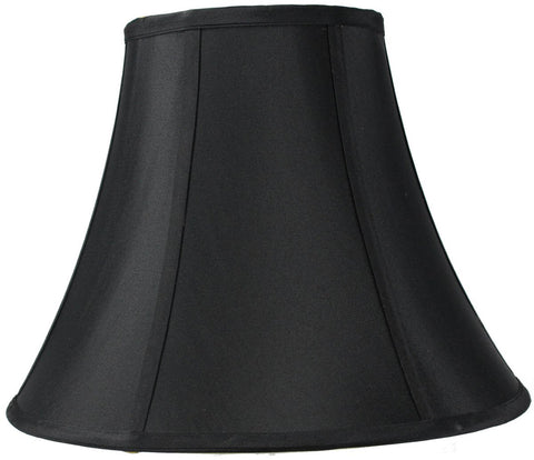 7x14x11 Black with Gold Lining Bell Lampshade