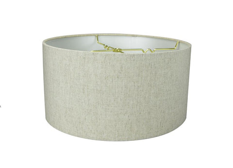 Textured Oatmeal Hardback Drum Lampshade 16"x16"x8"