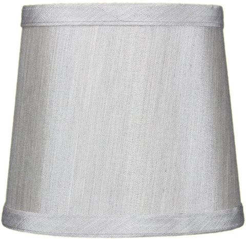 5x6x5 Grey Drum Chandelier Clip-On Lampshade
