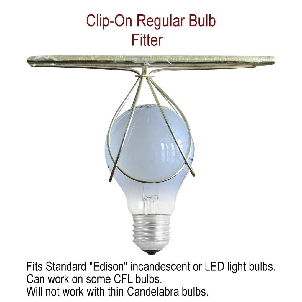 5x8x7 Empire Linen Edison Clip On Lamp Shade Light Oatmeal