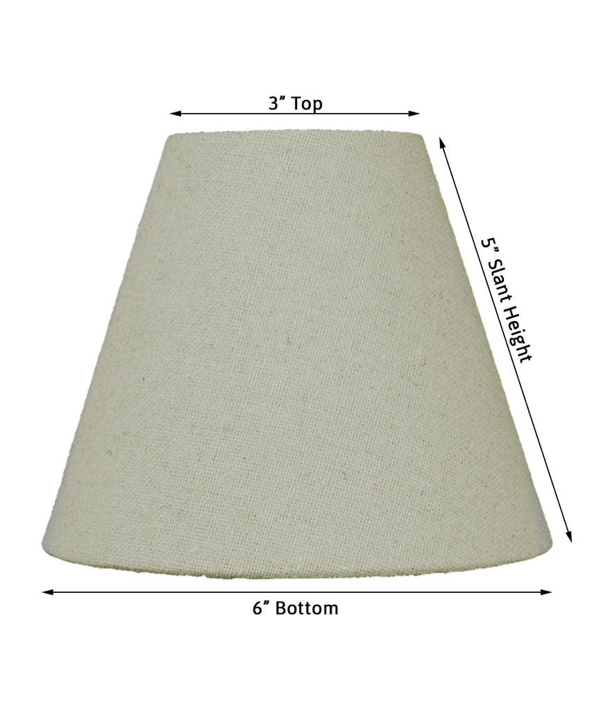 Chandelier Sand Linen Clip-On Lampshade 3 x 6 x 5