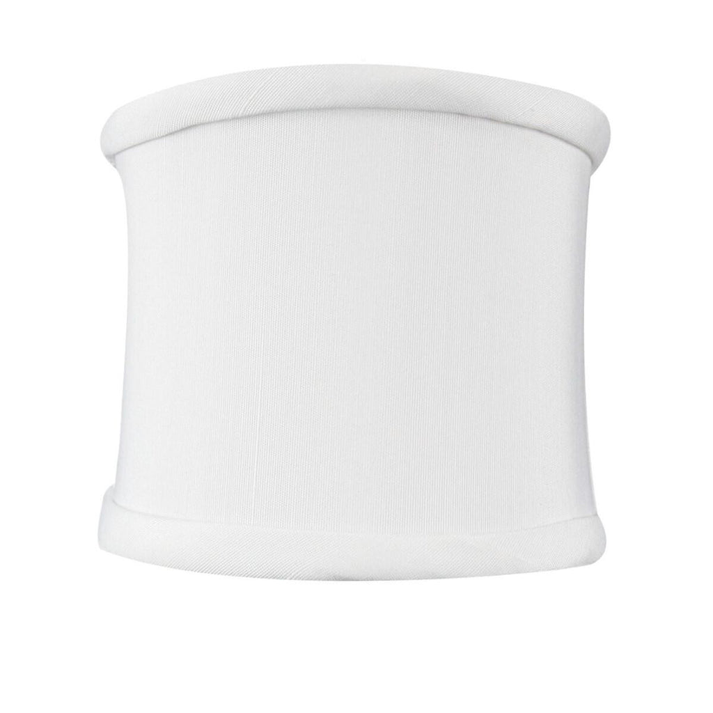4x4x4.25 Down White Clip-on Sconce Half-Shell Lampshade