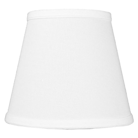 5x8x7 Empire Hardback White Linen Edison Clip-On Lampshade