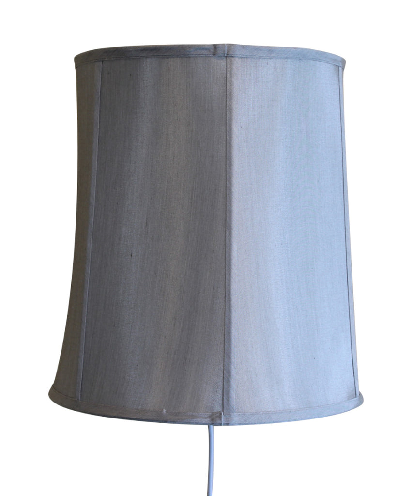 Floating Shade Plug-In Wall Light Gray 12x14x15