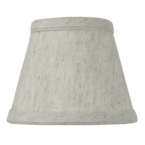 Textured Oatmeal Clip-on Candlelabra Shade