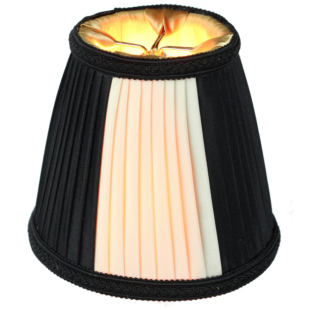 3x5x5 Black Egg Chandelier Clip-On Lampshade