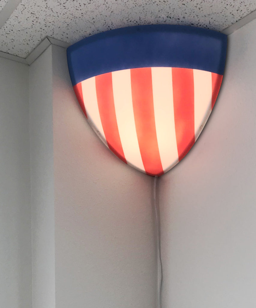 Beacon Triangle Corner Light, Plug-In 17' Cord, USA Design by Home Concept