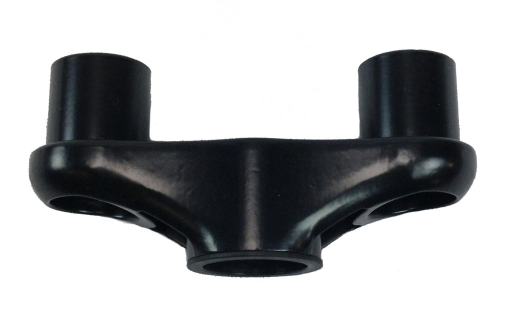 Black Dual Mount Connector for Popup Series Sit/Stand Monitor Arms