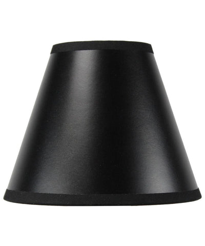 3x6x5 Black Parchment Gold-Lined Chandelier Candle Clip Lamp Shade