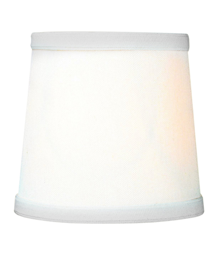5x6x5 Light Oatmeal Linen Drum Chandelier Clip-On Lampshade