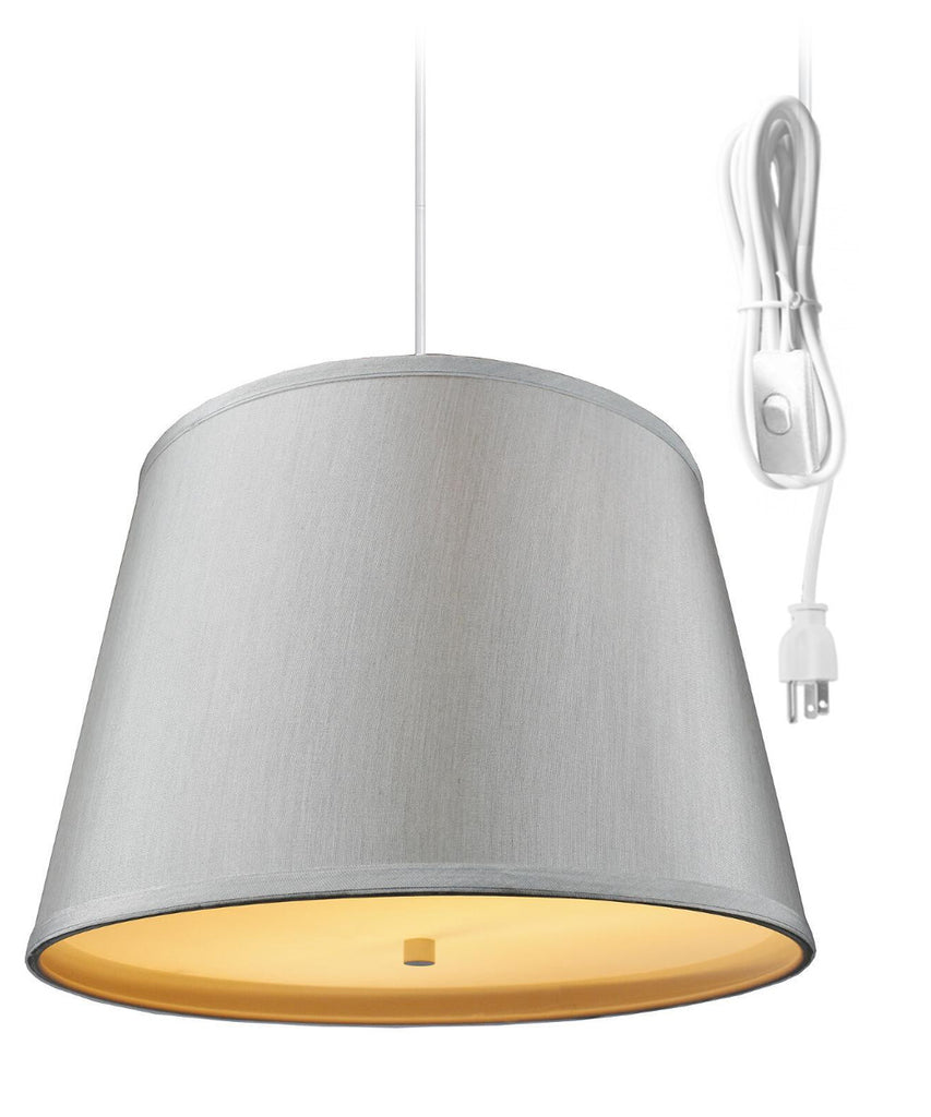 2 Light Swag Plug-In Pendant with Diffuser 13x16x11