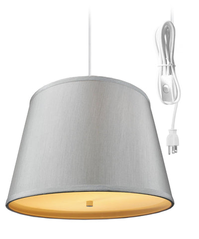 2 Light Swag Plug-In Pendant with Diffuser 13x16x11