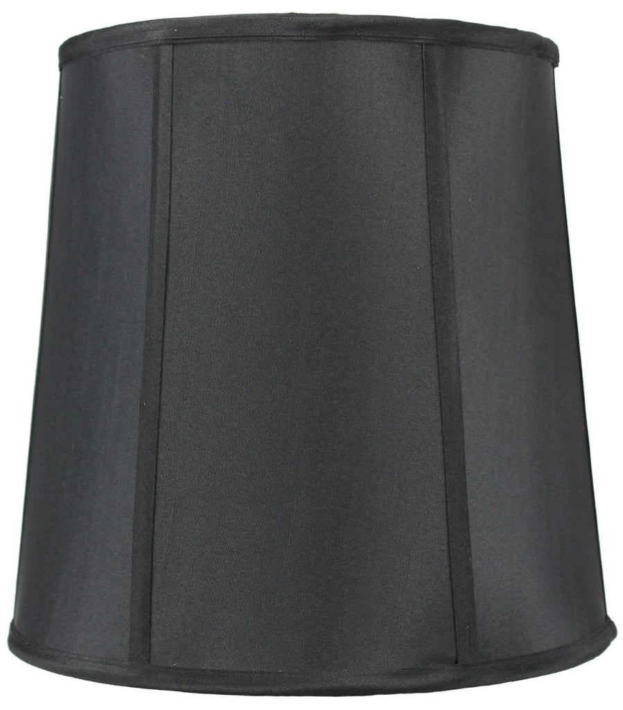 10x12x12 Black Shantung Fabric  Lamp Shade