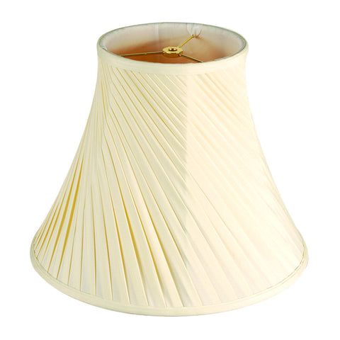 8x16x12 SLIP UNO FITTER Crisp Linen Twist Bell Lamp shade
