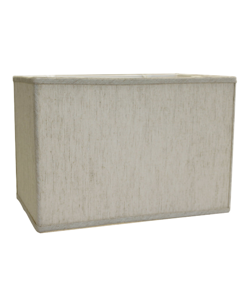 Rectangular Drum Lampshade (10x16) (10x16) x 11 Textured Oatmeal