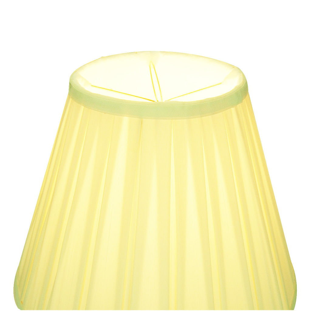 6x12x9 Eggshell Empire Lampshade with White Liner