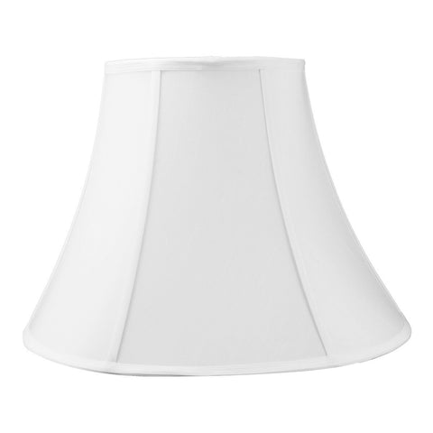 9x18x13.5 SLIP UNO FITTER White Bell Shantung Lampshade