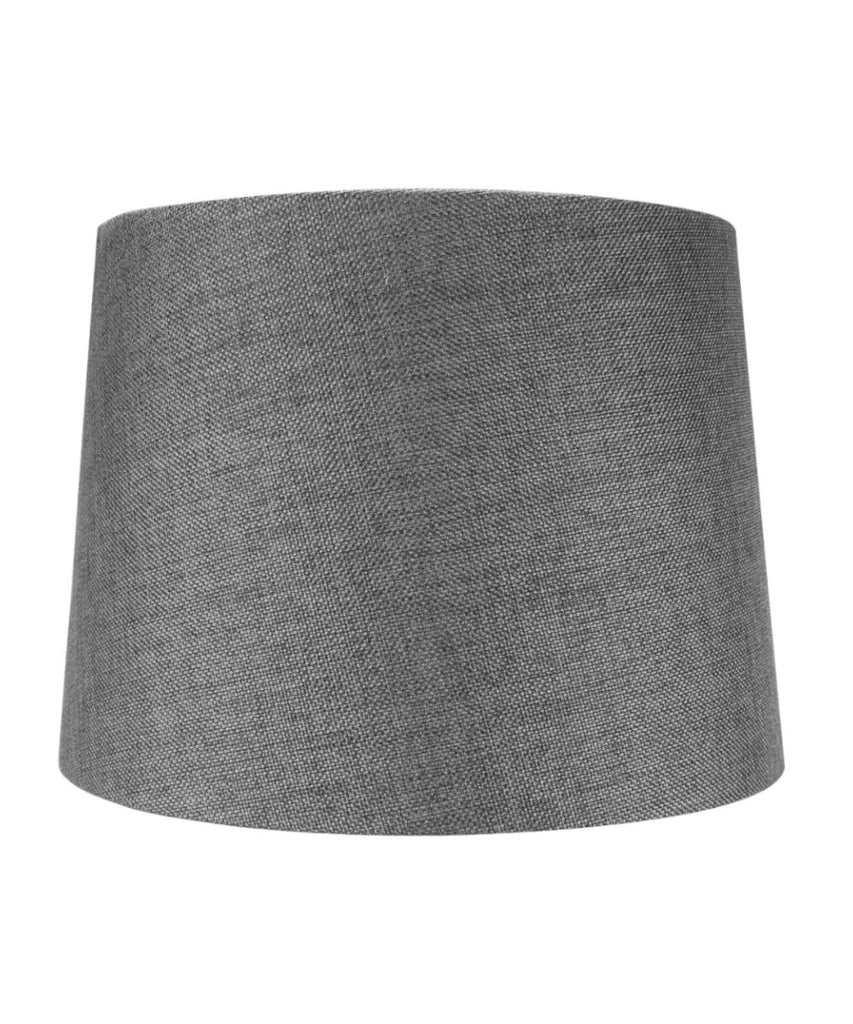 12x14x10 SLIP UNO FITTER Hardback Drum Lamp Shade Granite Gray