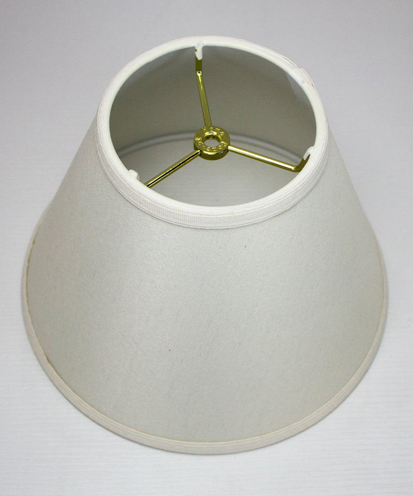 6x12x9 Hard Back Empire Lamp Shade Light Oatmeal