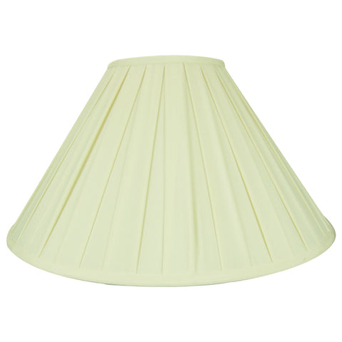 7x20x12 Eggshell Softback Box Pleat Coolie with Linen White Liner